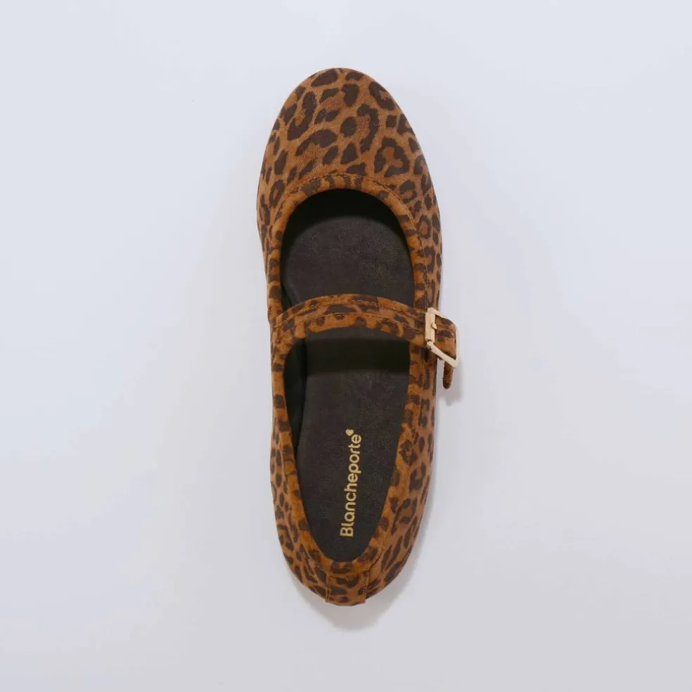 Babies cuir motif léopard
