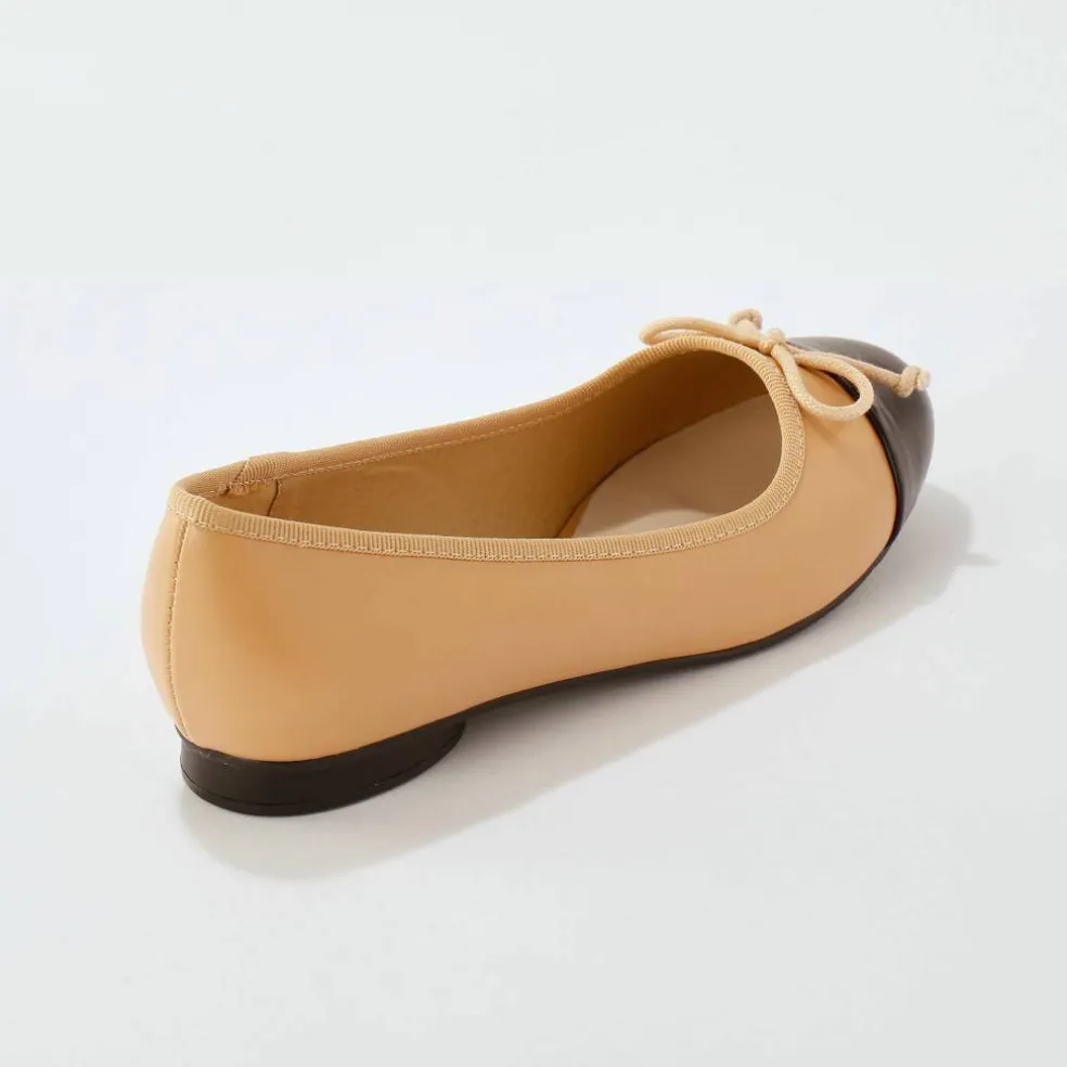Ballerines plates bicolores