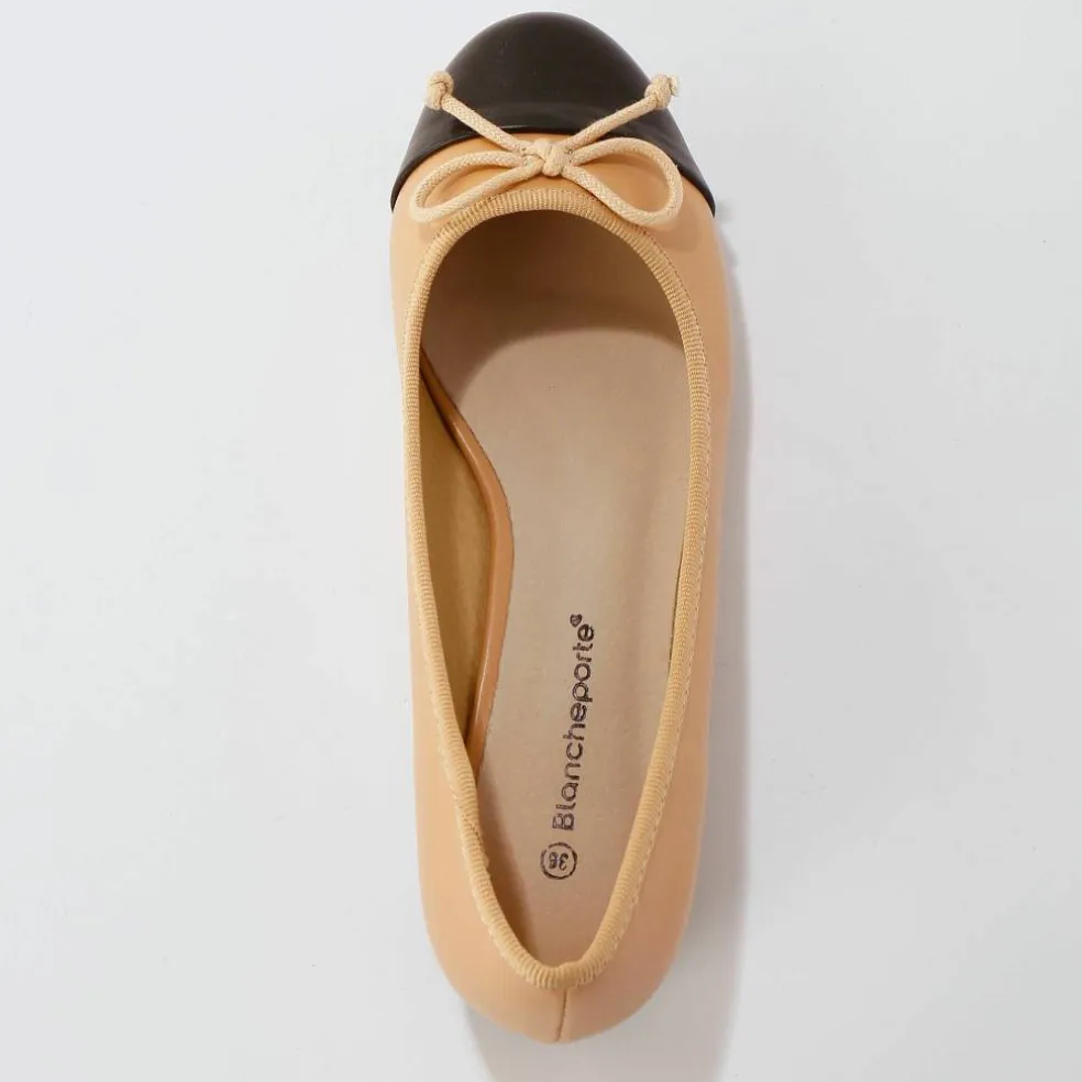 Ballerines plates bicolores