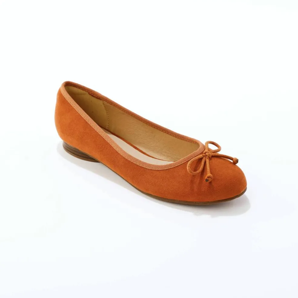 Ballerines plates microfibre