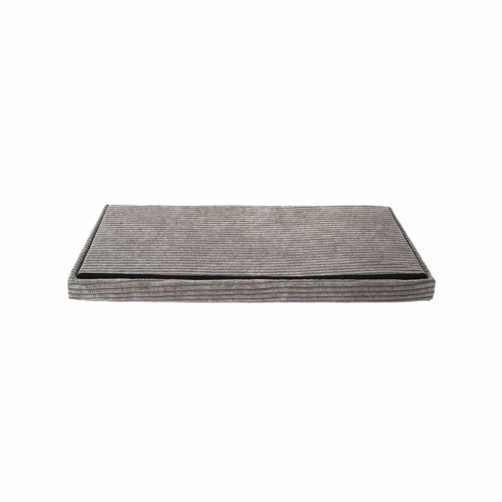 Banc-coffre pliable uni côtelé