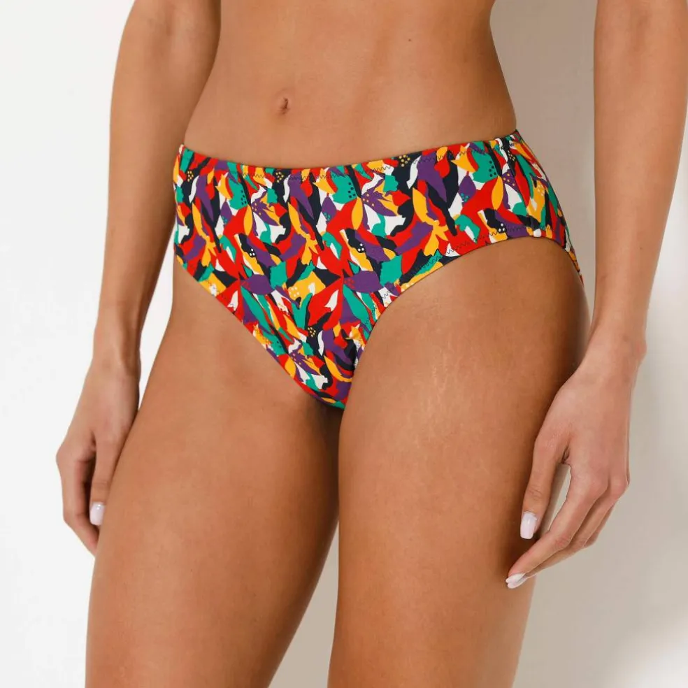 Bas de maillot de bain forme midi imprimé Toboki