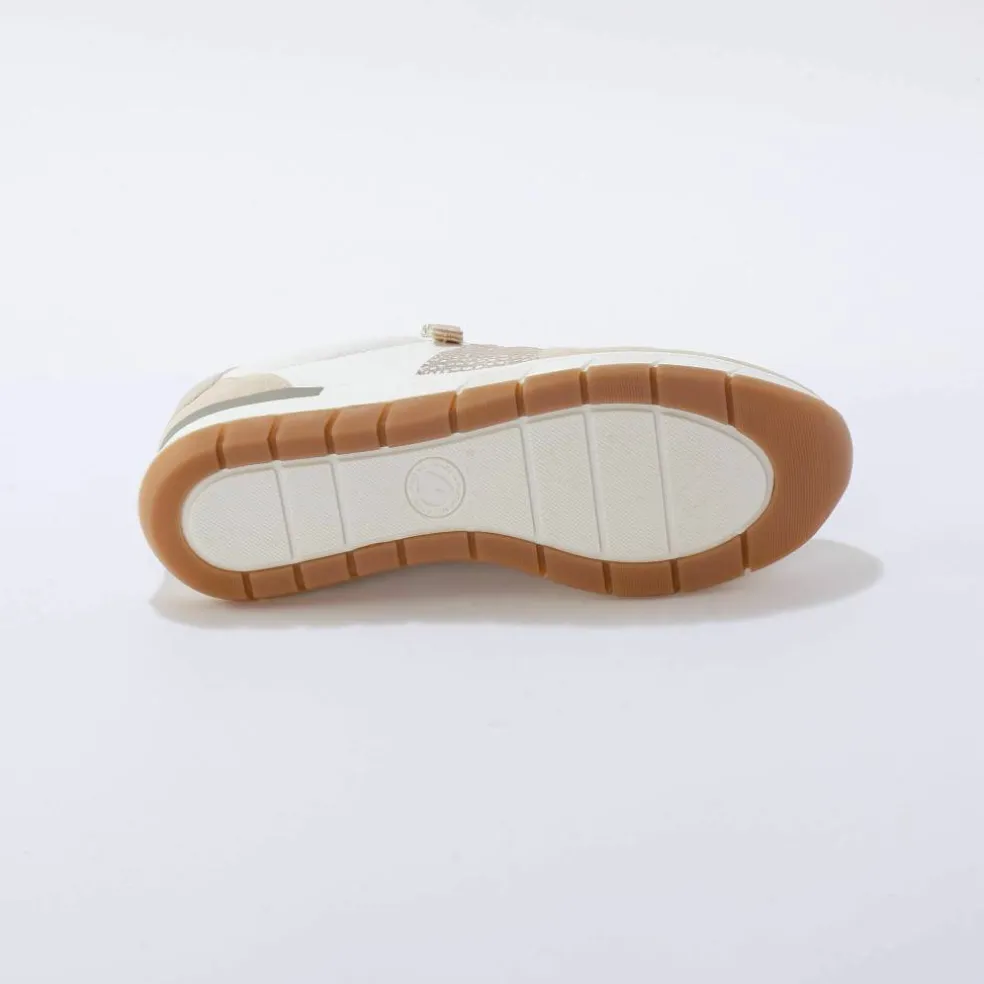 Baskets zippées et à lacets en cuir