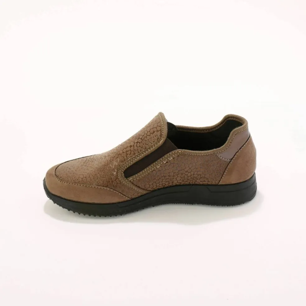 Baskets zippées spécial pieds sensibles en tissu extensible