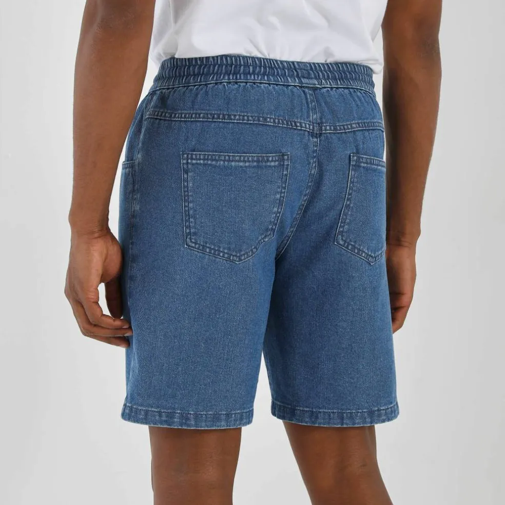 Bermuda denim léger élastiqué