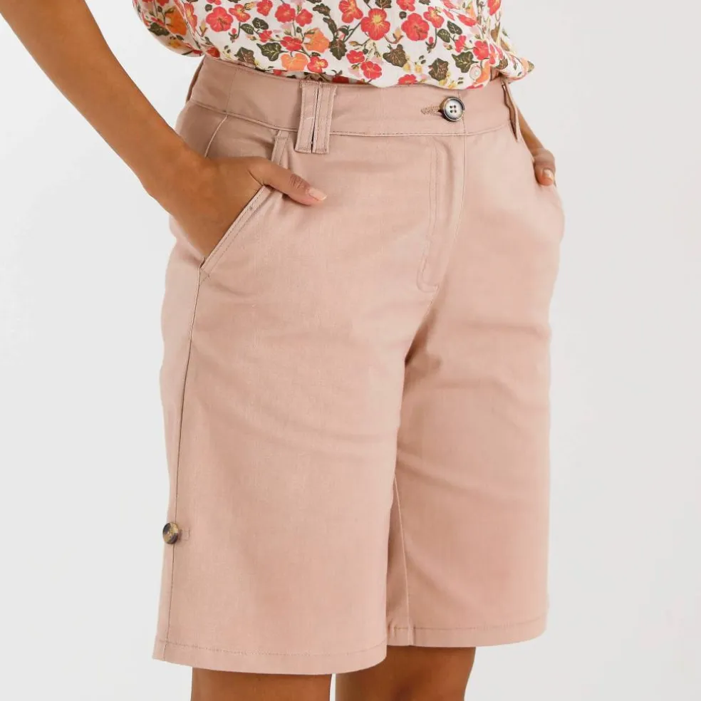 Bermuda uni longueur ajustable