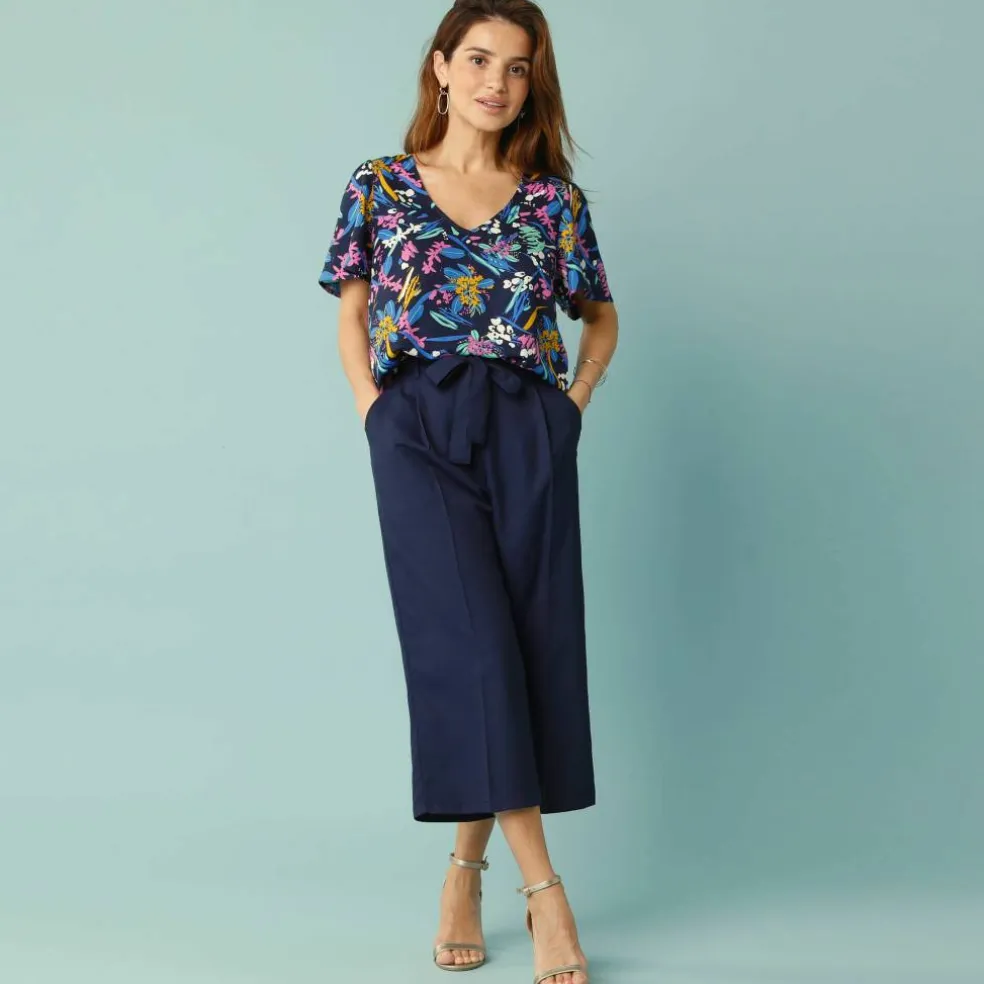 Blouse manches courtes Spécial Petites crêpe imprimé