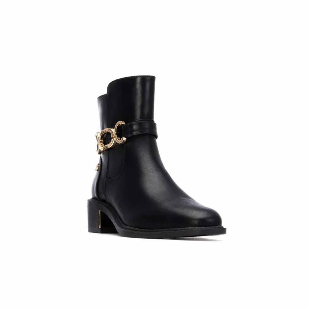 Boots boucle fantaisie dorée