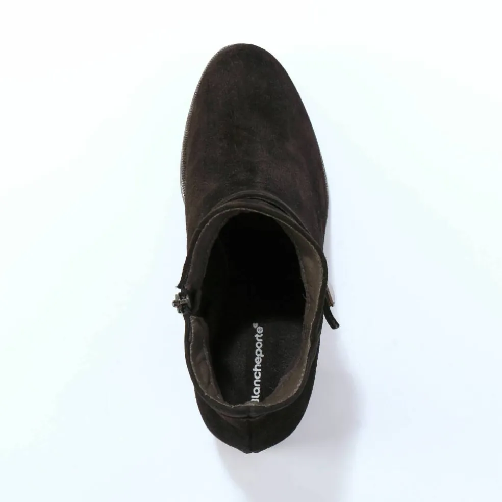 Boots en cuir à talon