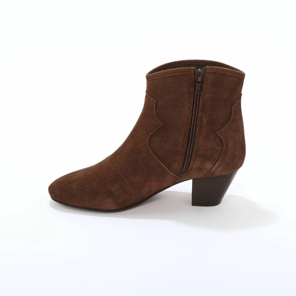 Boots western cuir