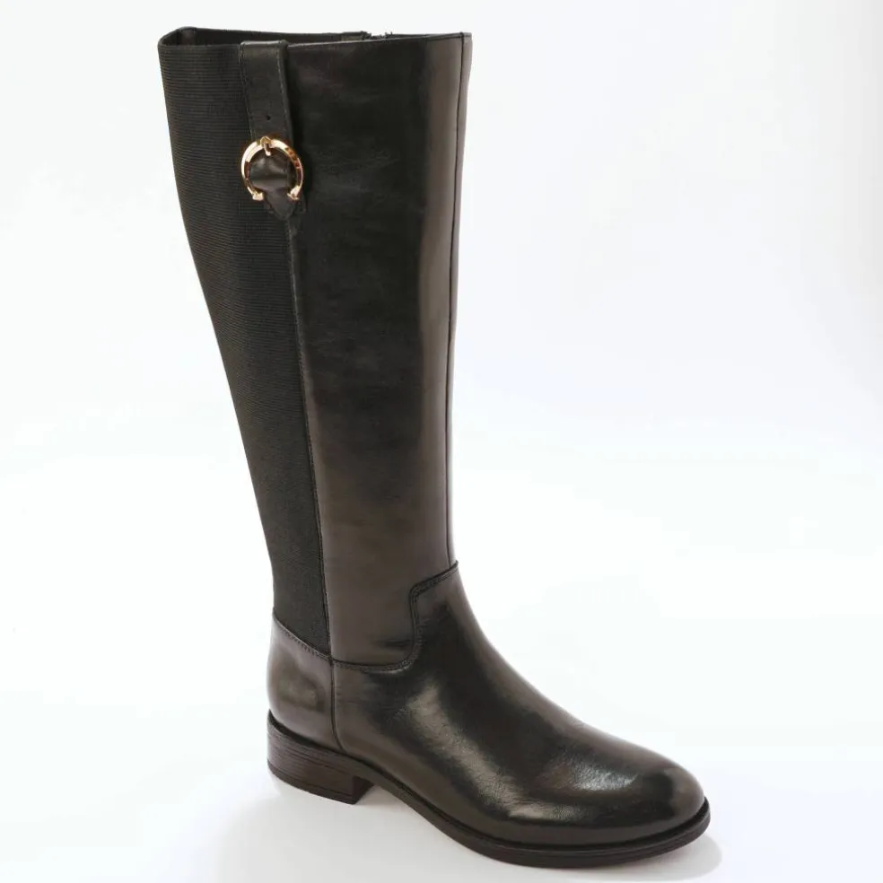 Bottes en cuir, spécial larges mollets