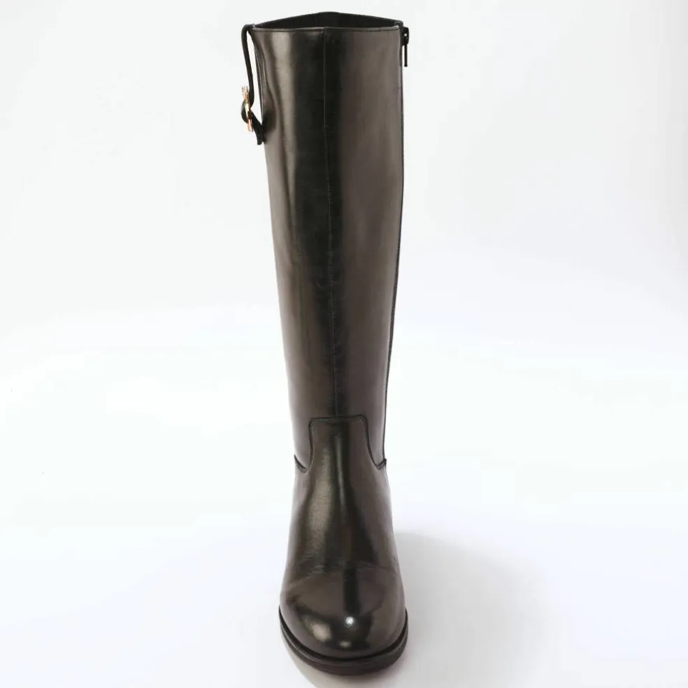 Bottes en cuir, spécial larges mollets