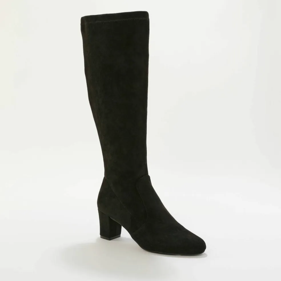 Bottes stretch à talon