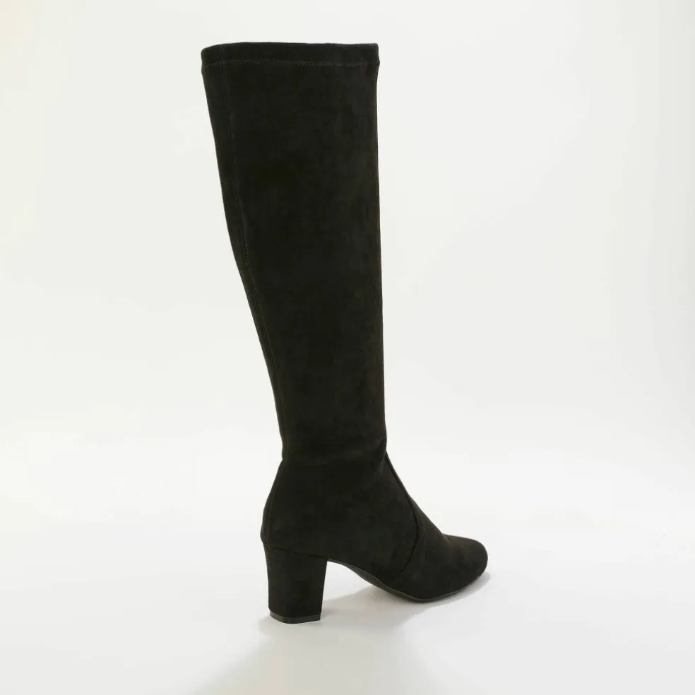 Bottes stretch à talon