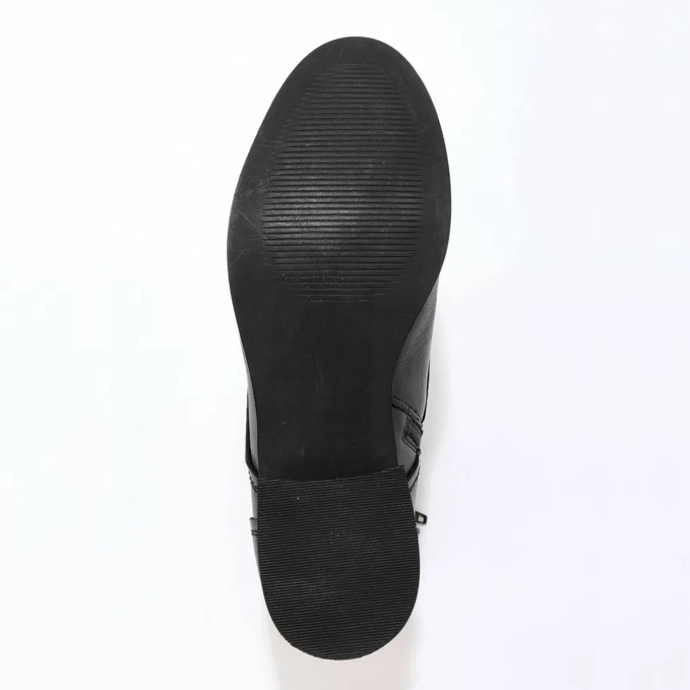 Bottines en cuir confort à lacets