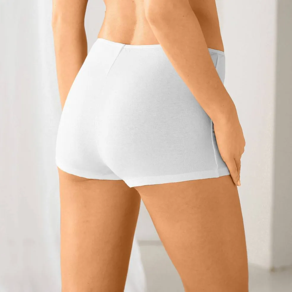 Boxer en coton extensible uni – Lot de 10