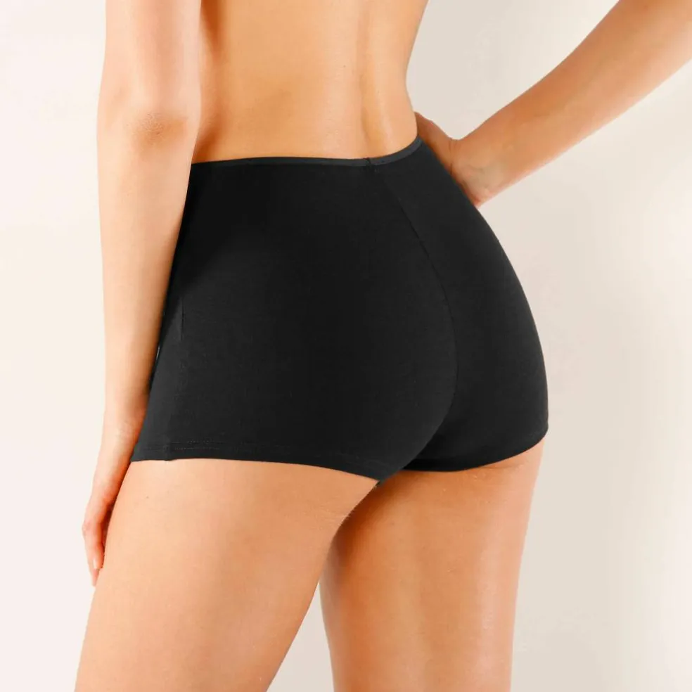 Boxer en coton extensible uni – Lot de 10
