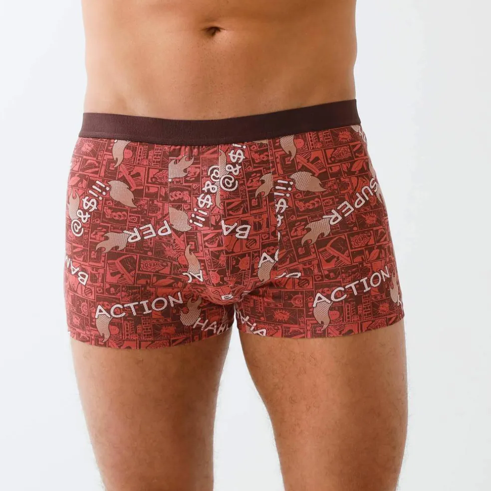 Boxer fantaisie fermé élastiqué - lot de 4