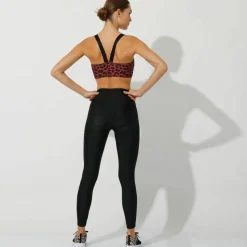 Brassière de sport microfibre imprimé
