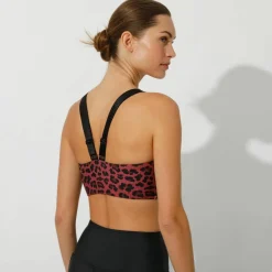 Brassière de sport microfibre imprimé