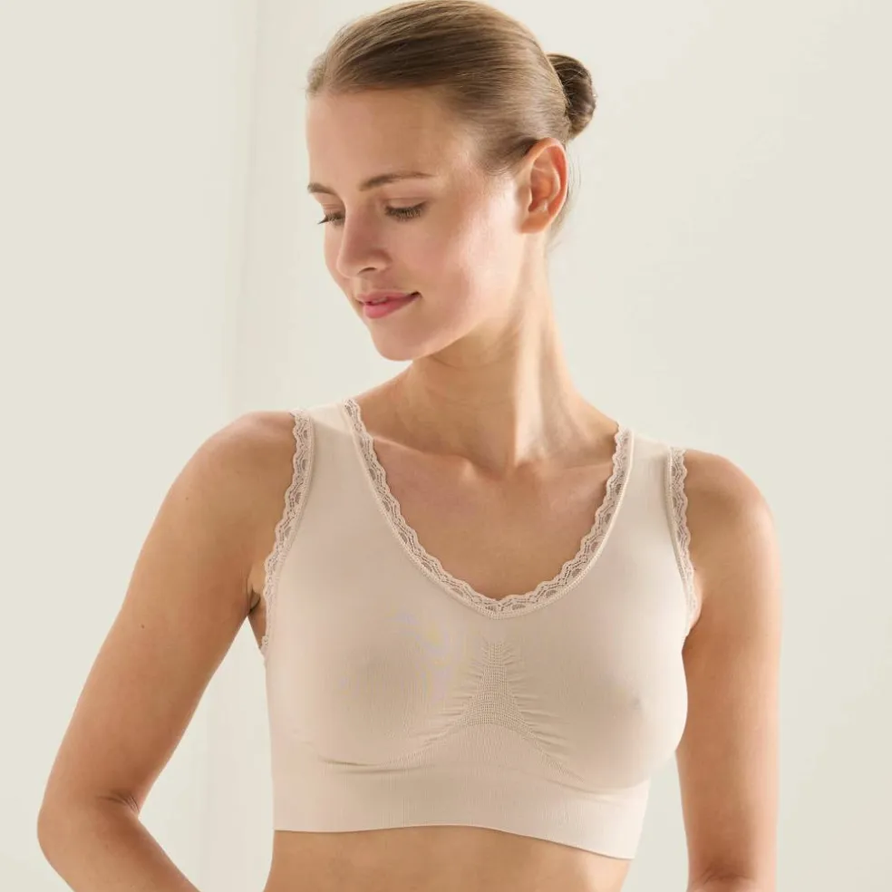 Brassière invisible microfibre stretch sans coutures - lot de 3