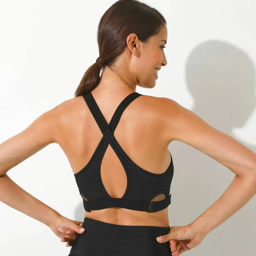 Brassière sport fermeture auto-agrippante — sans armatures