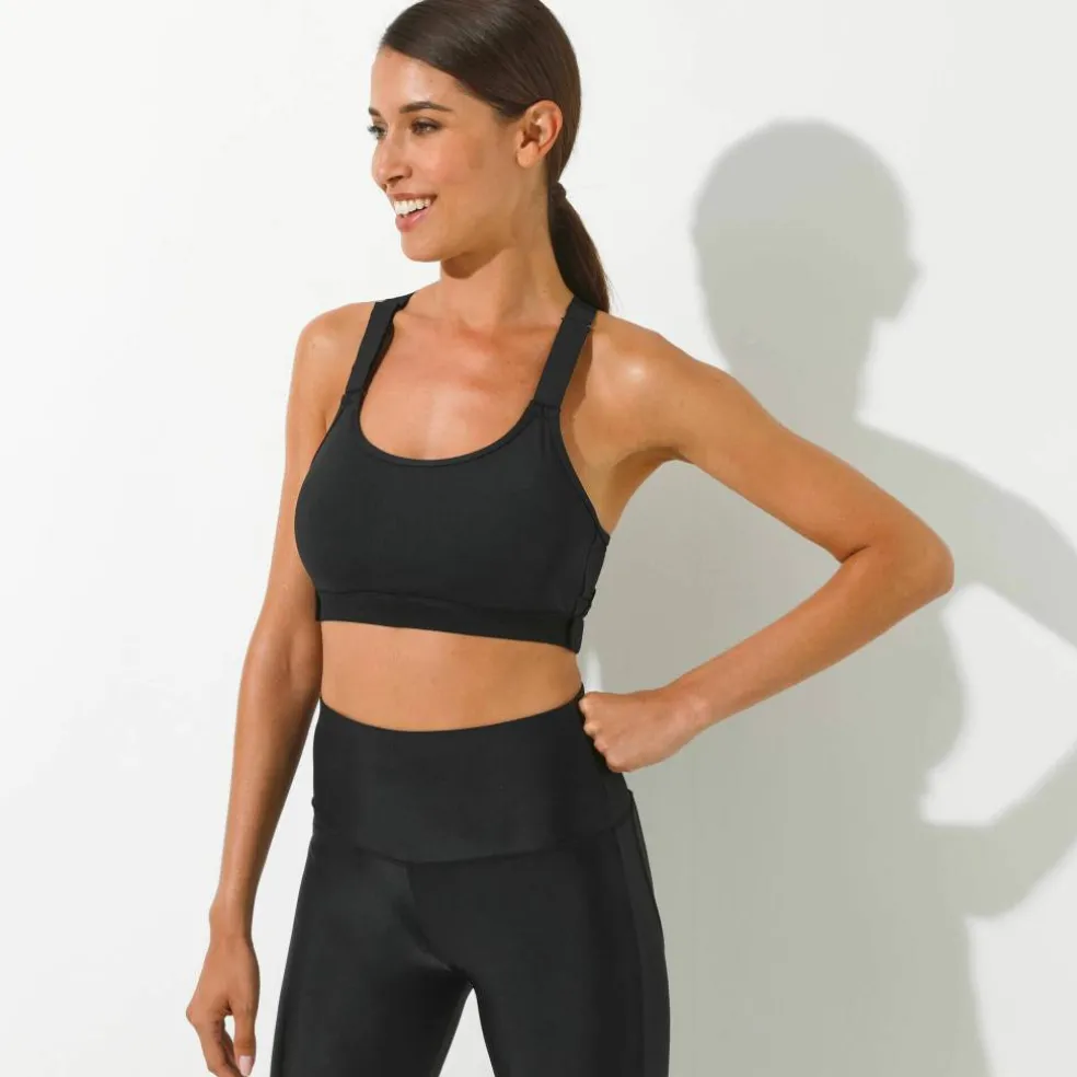 Brassière sport fermeture auto-agrippante — sans armatures