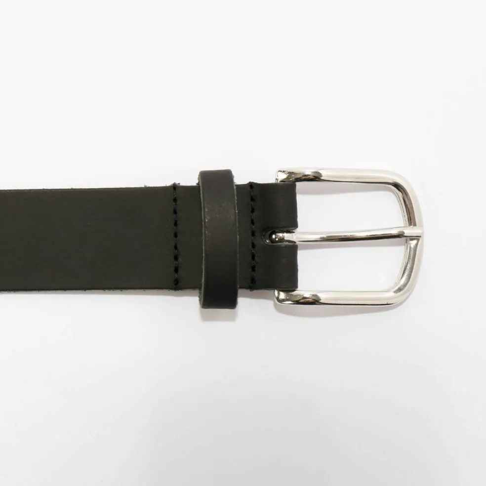 Ceinture en croûte de cuir tannage végétal