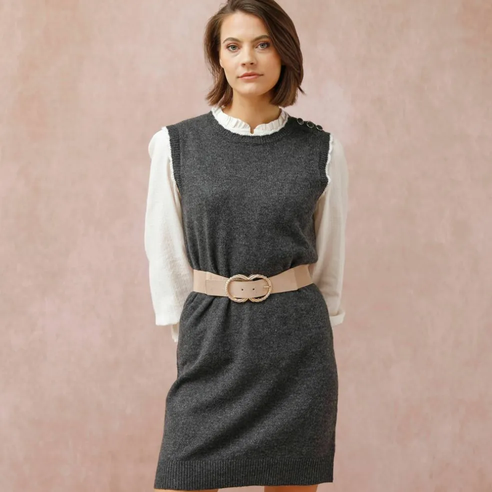 Ceinture élastiquée double boucle