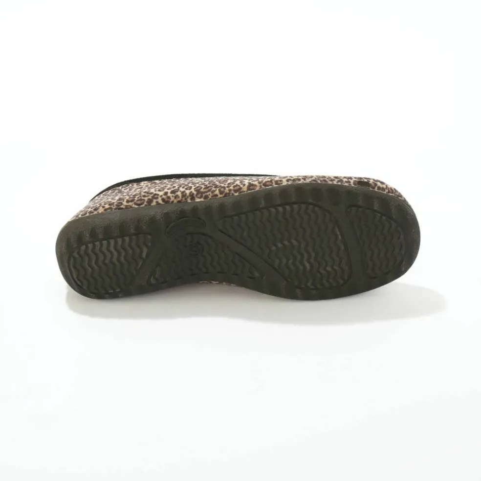 Chaussons ballerines imprimé léopard