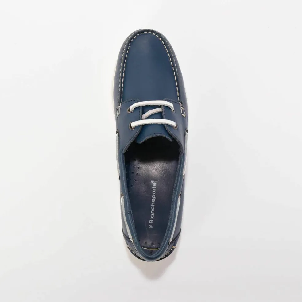 Chaussures bateau en cuir