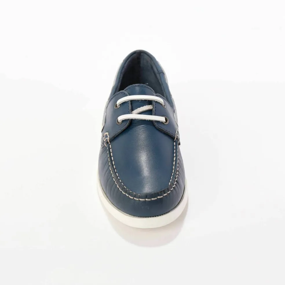 Chaussures bateau en cuir