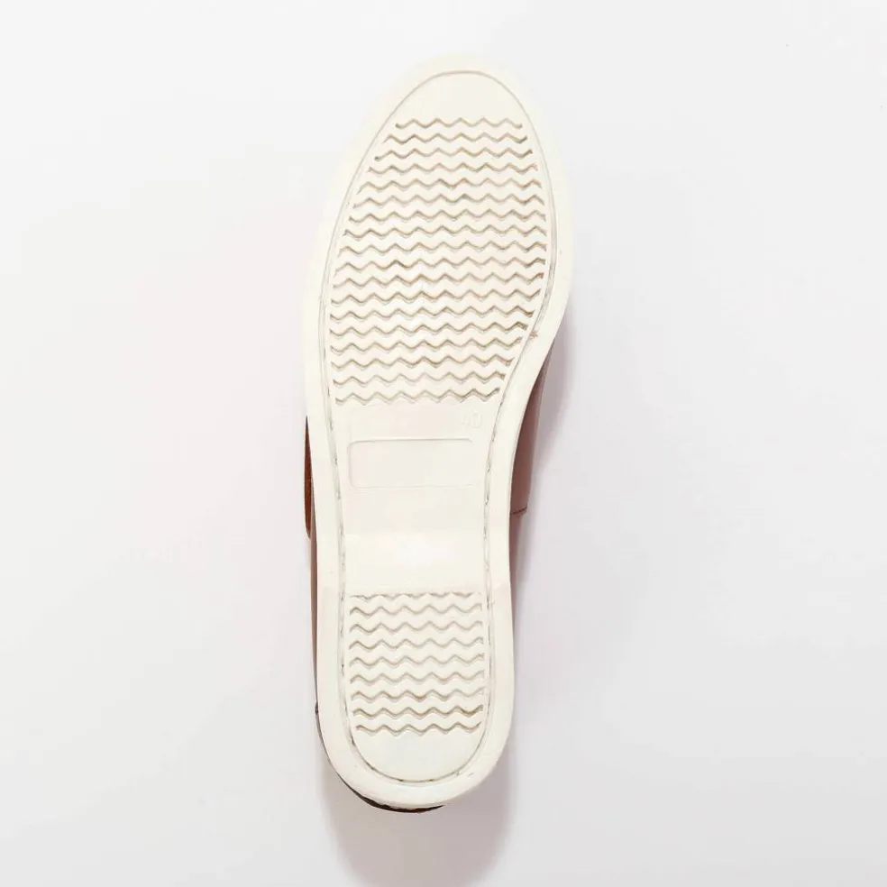 Chaussures bateau en cuir