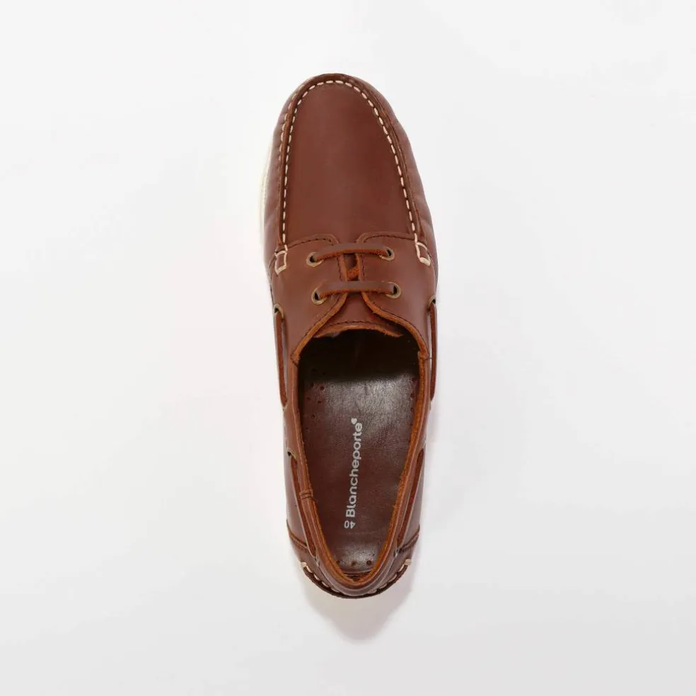 Chaussures bateau en cuir