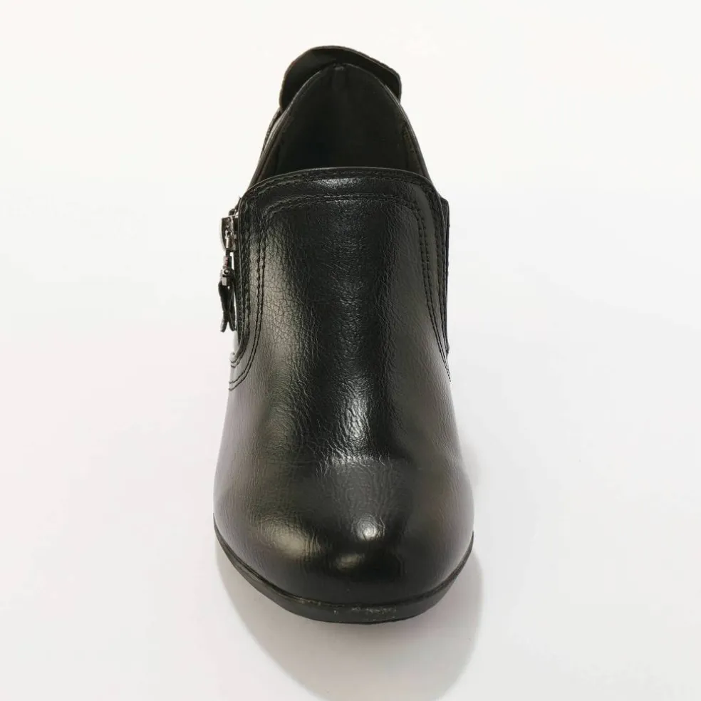 Chaussures trotteur fantaisie zippées - largeur confort