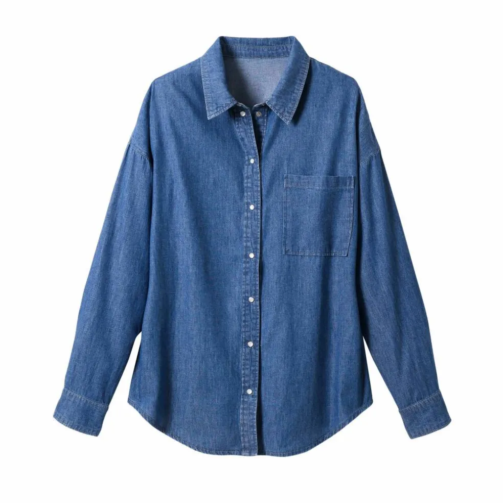 Chemise ample en jean