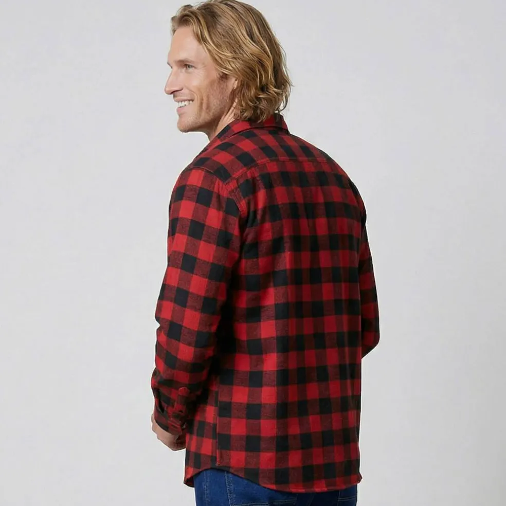 Chemise carreaux écossais flanelle