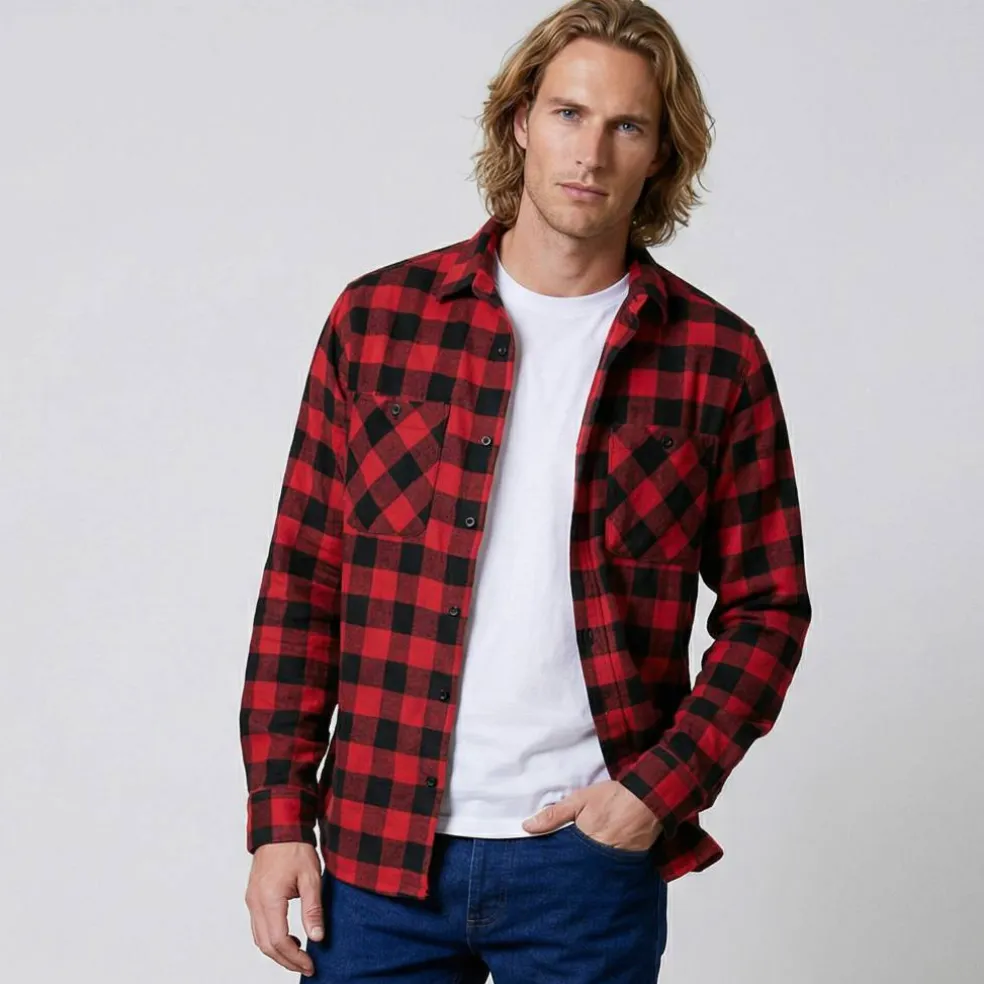 Chemise carreaux flanelle - lot de 3
