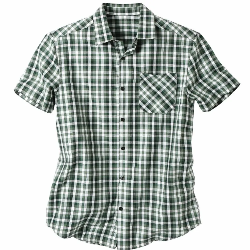 Chemise à carreaux manches courtes polycoton