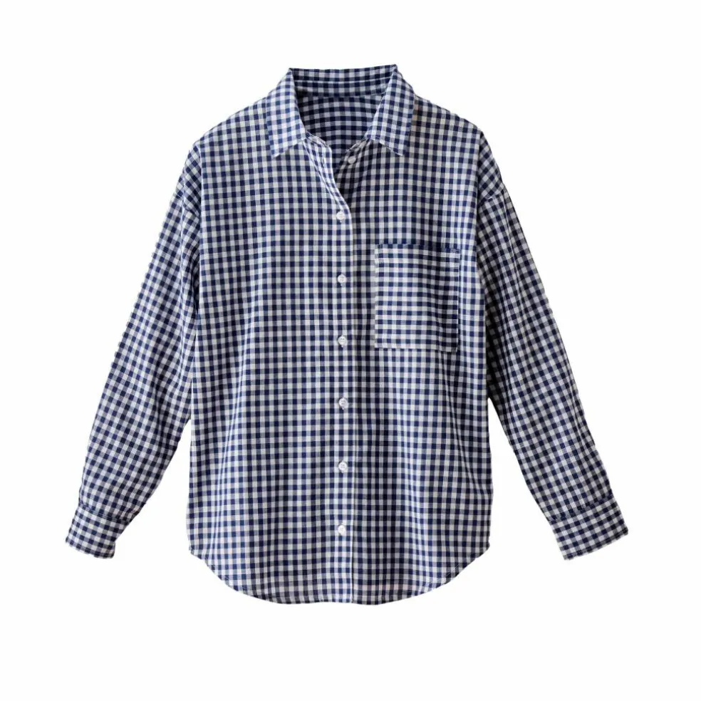 Chemise à carreaux vichy bicolore