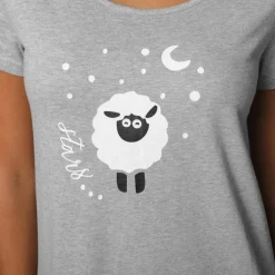 Chemise de nuit courte manches courtes imprimé