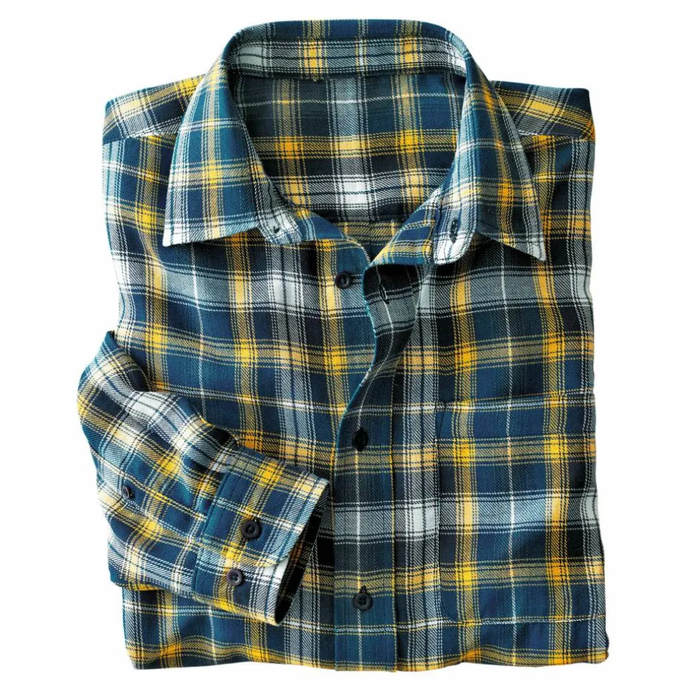 Chemise extra-longue carreaux flanelle