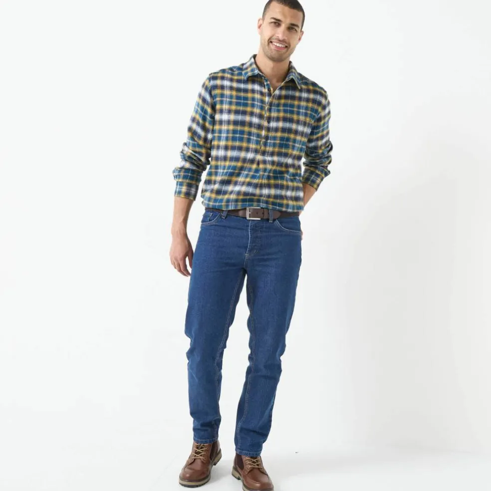 Chemise extra-longue carreaux flanelle