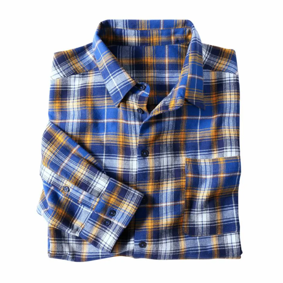 Chemise extra-longue carreaux flanelle