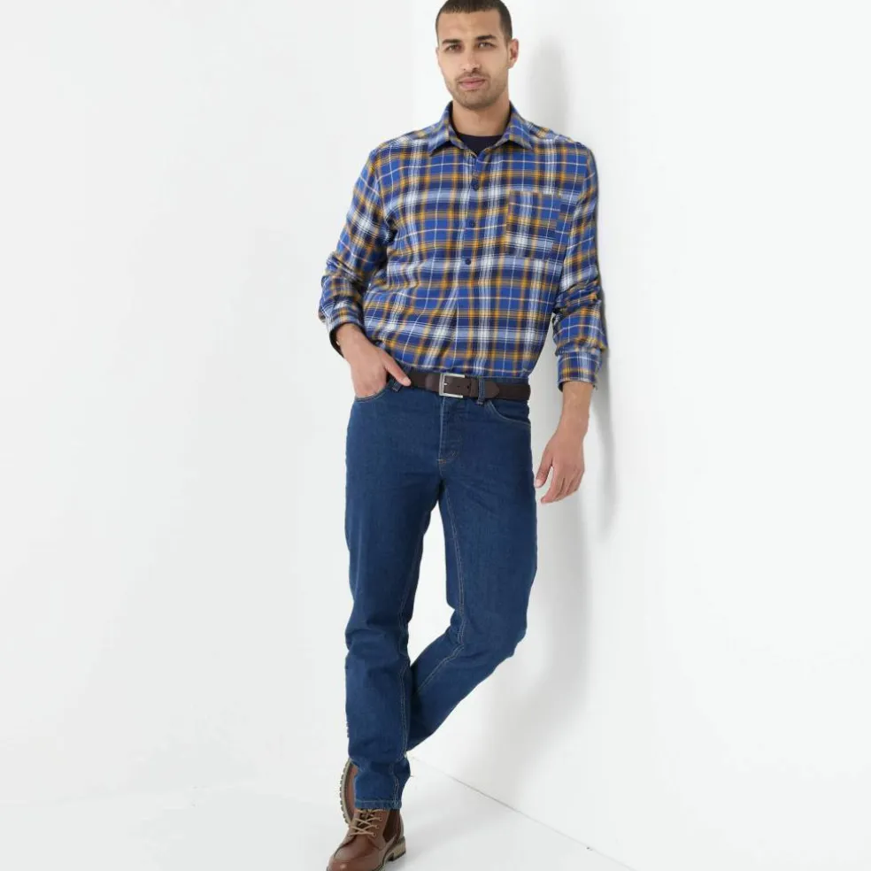 Chemise extra-longue carreaux flanelle