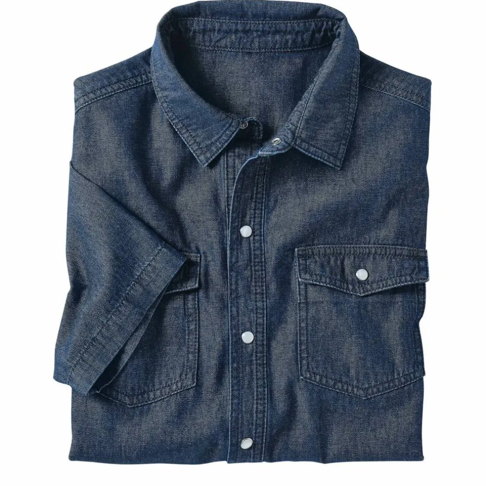 Chemise pressionnée manches courtes