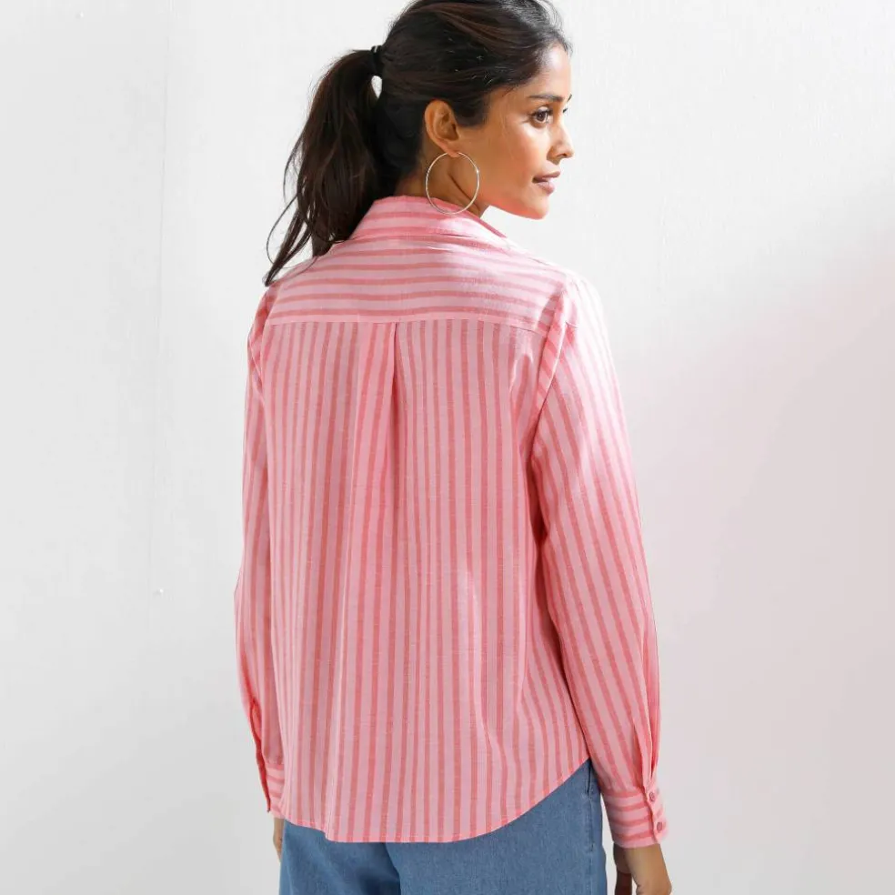 Chemise rayée bicolore