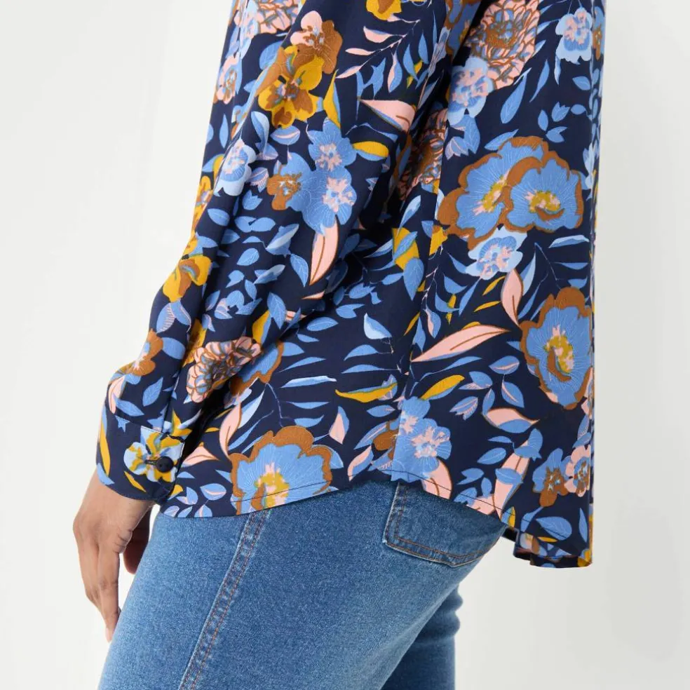 Chemisier boutonné imprimé fleurs