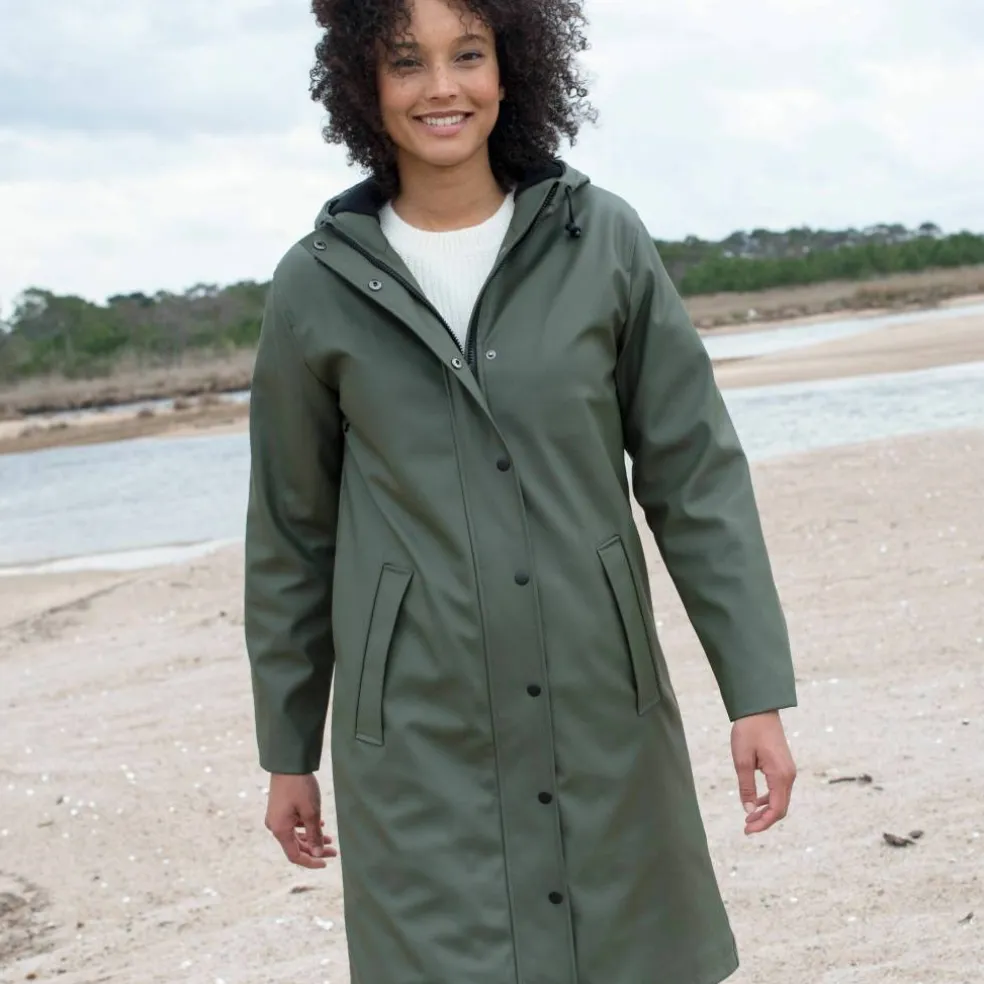 Ciré long imperméable, doublé polaire, polyester recyclé**