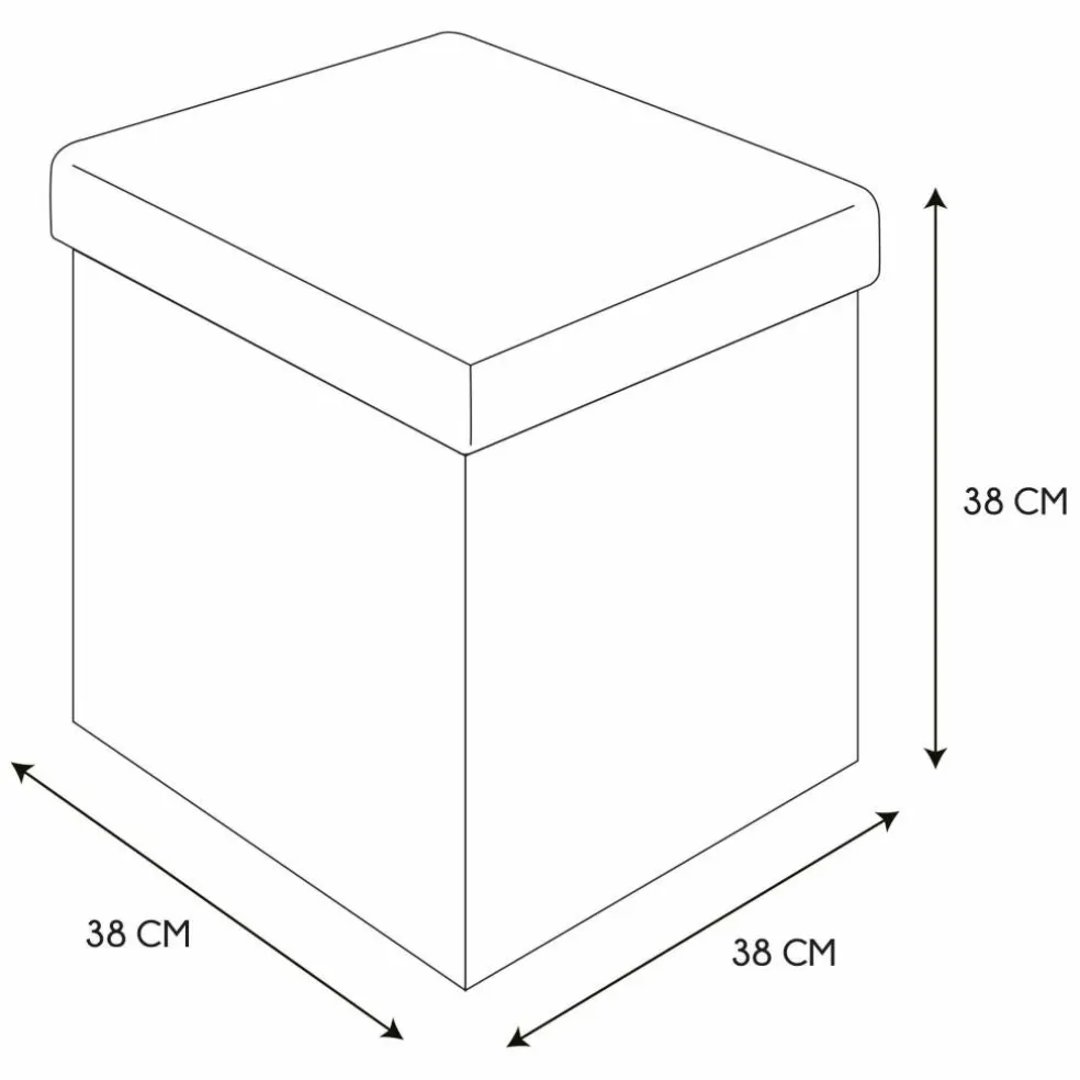 Coffre-pouf pliable patchwork